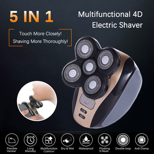 BRILLSHAVE™ (5 IN 1 Multifunctional 4D Shaver and Massager Kit)