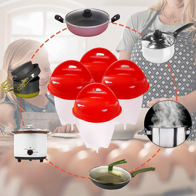 BRILLCOOK™ BPA Free Mini Egg Cookers  (3/6 Pcs Set)