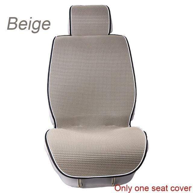 Automobiles Seat Covers Breathable Mesh Car Seat Covers Beige - DiyosWorld