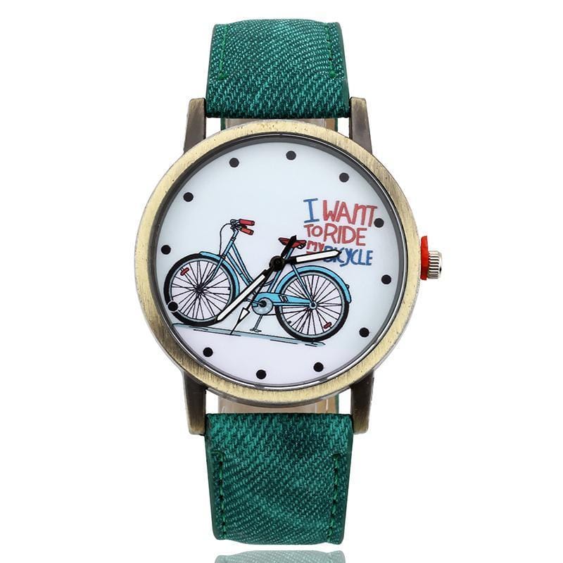 Bicycle Pattern Wristwatch - DiyosWorld