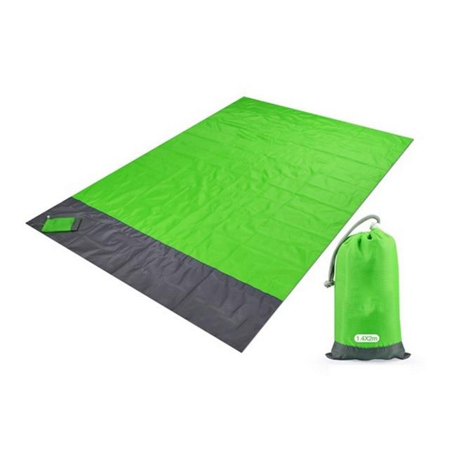 Camping Mat Waterproof Pocket Beach Blanket Light Green / 200 x 140cm - DiyosWorld