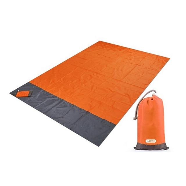 Camping Mat Waterproof Pocket Beach Blanket Orange / 200 x 140cm - DiyosWorld