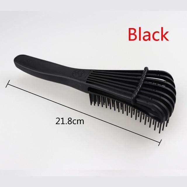 Combs Ultra Smooth Detangling Hair Brush 1pc black color - DiyosWorld