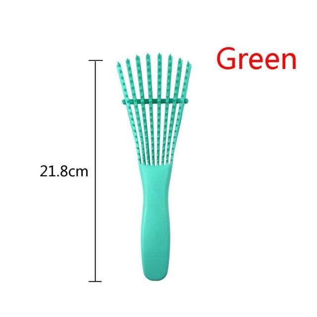 Combs Ultra Smooth Detangling Hair Brush 1pc green - DiyosWorld