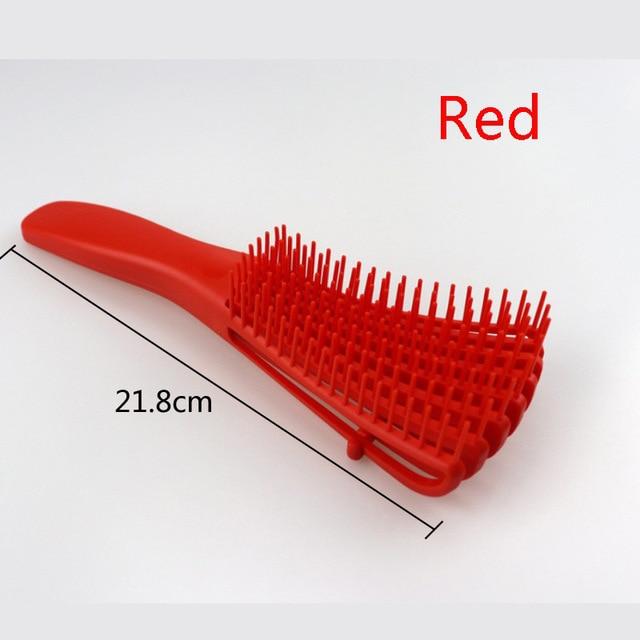 Combs Ultra Smooth Detangling Hair Brush 1pc red color - DiyosWorld