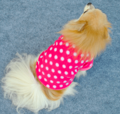 Dog Coats & Jackets DIYOS™ Warm Fleece Dog Sweater Pink Polka Dot / XS - DiyosWorld