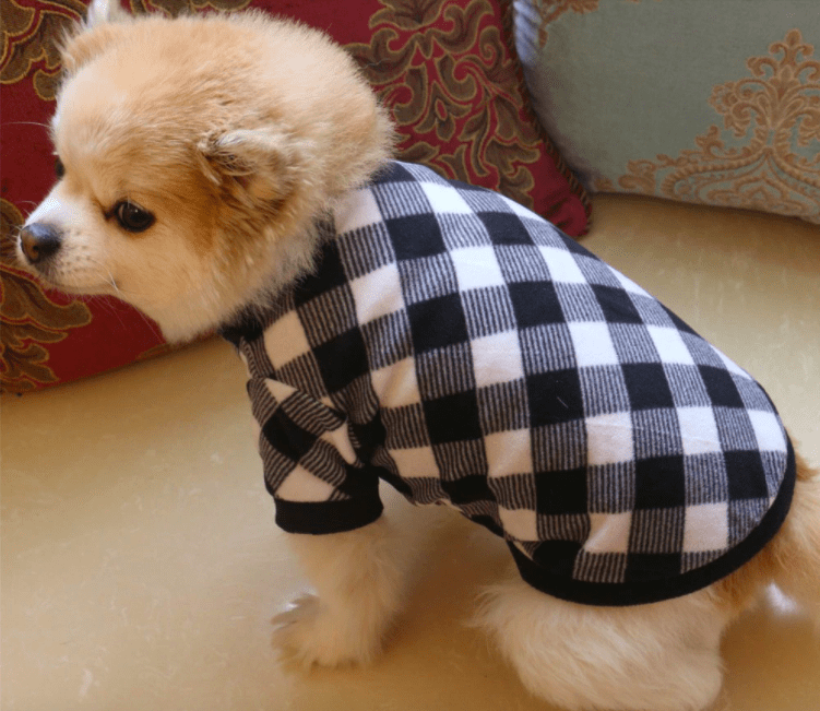 Dog Coats & Jackets DIYOS™ Warm Fleece Dog Sweater Check / XS - DiyosWorld