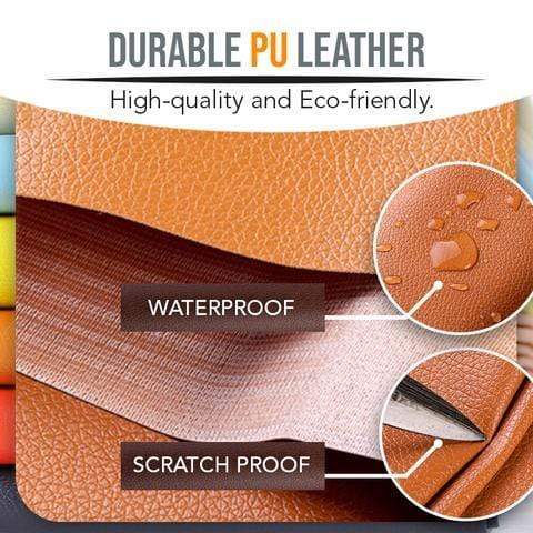 Black Leather Patches for Couch and Vinyl Repair Kit - Furniture