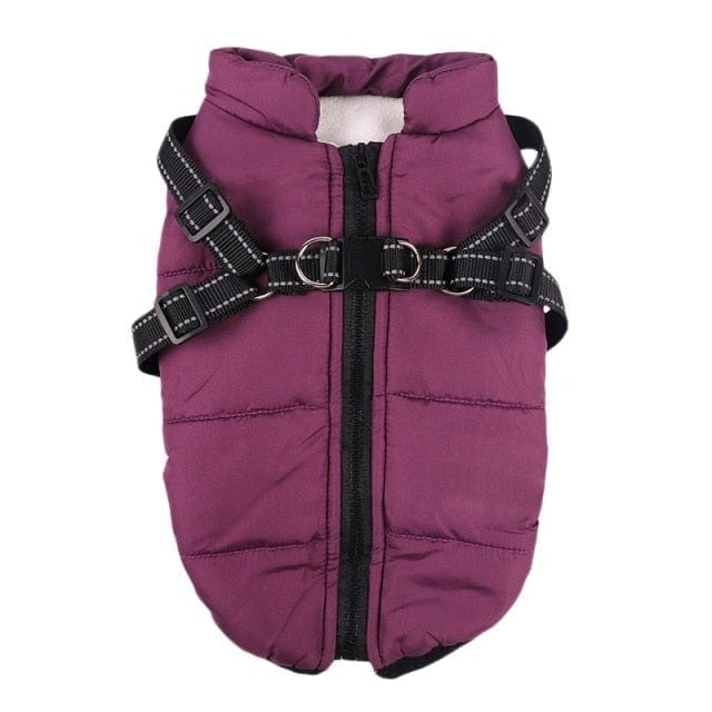 DIYOS™ Waterproof Winter Jacket with Built-in Harness Purple / S - DiyosWorld